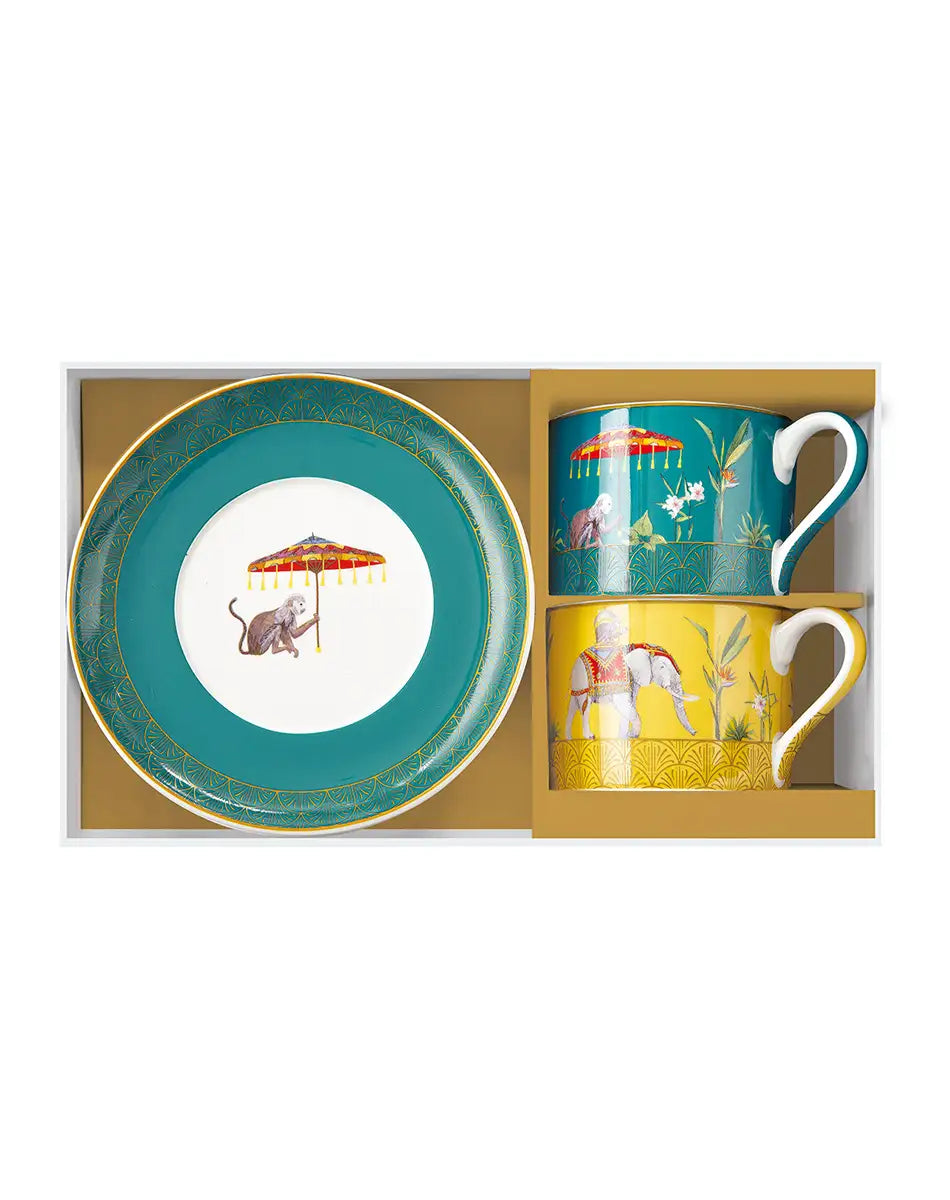 Set of Two Cups and Saucers 240 ml Marajah