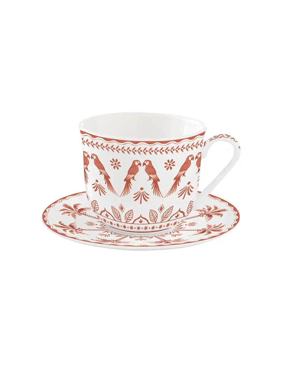 Cup and Saucer 370 ml Exotic Vibes Tangerine