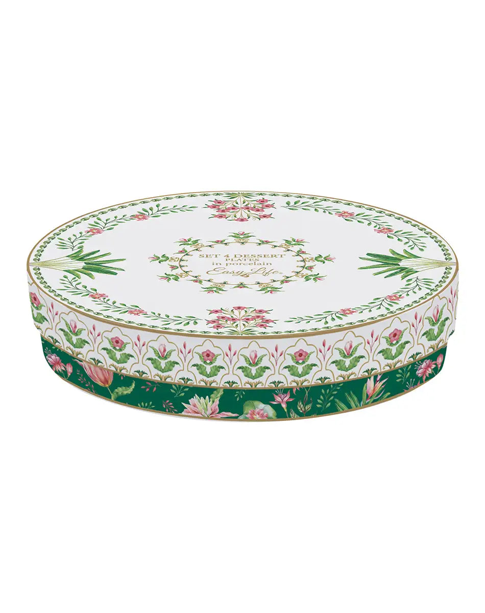 Set of Four Dessert Plates 19 cm Botanic Chic