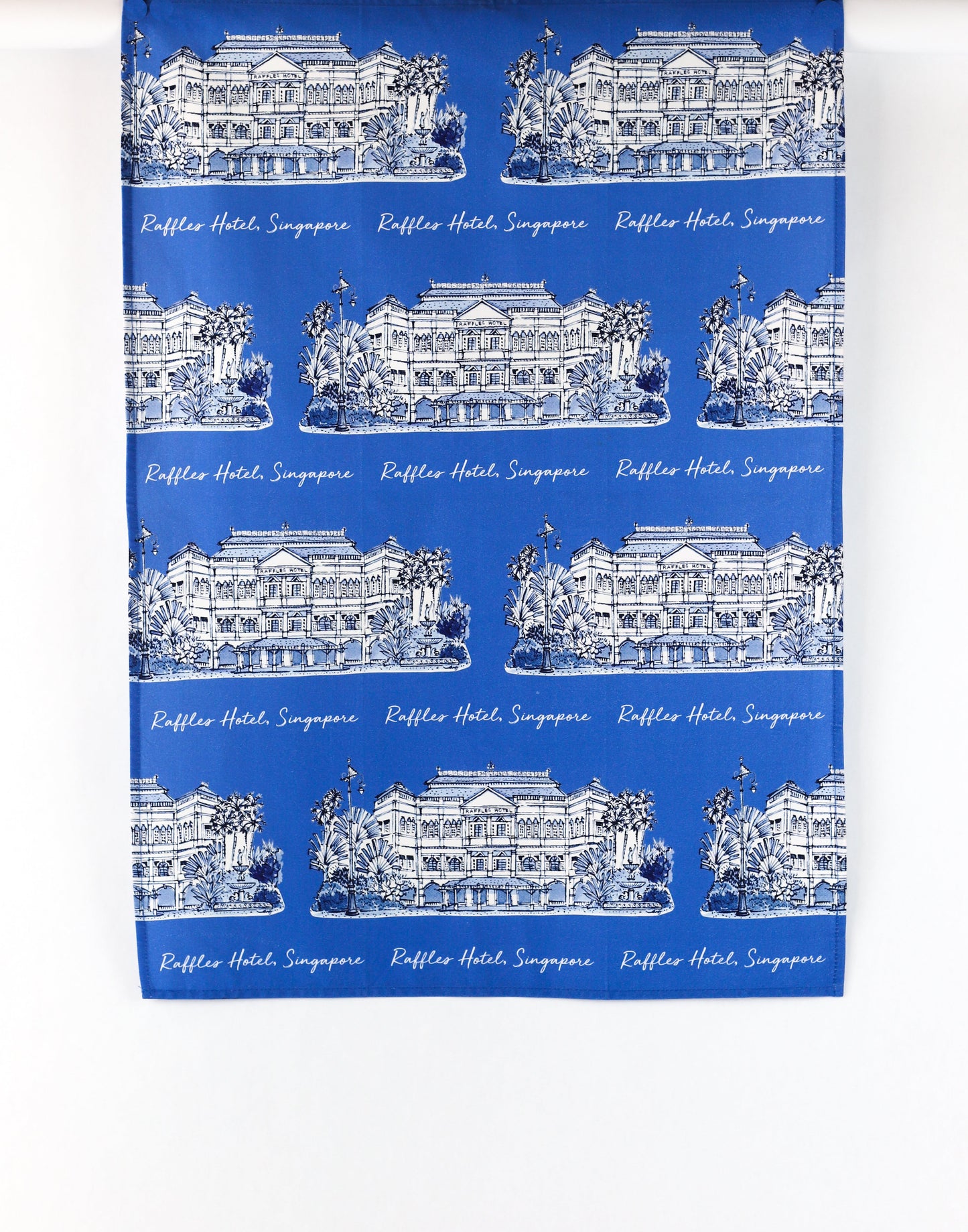 Organic Cotton Tea Towel - Blue - Raffles Hotel