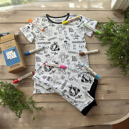 Colour in PJ's - Level-Up Gamers - Boys Age 9-10 Years
