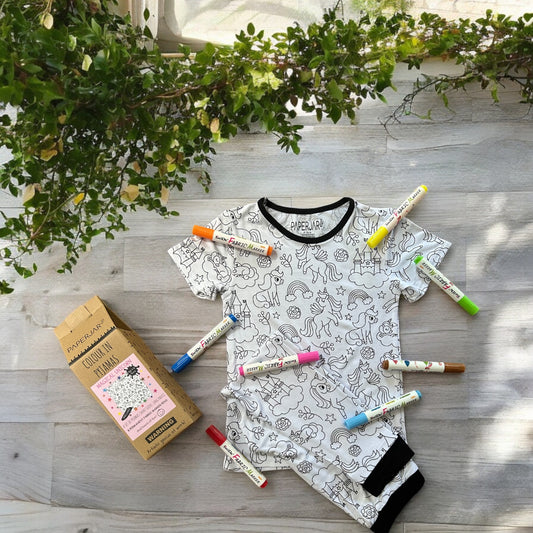 Colour in PJ's - Magical Unicorn - Girls Age 5-6 Years