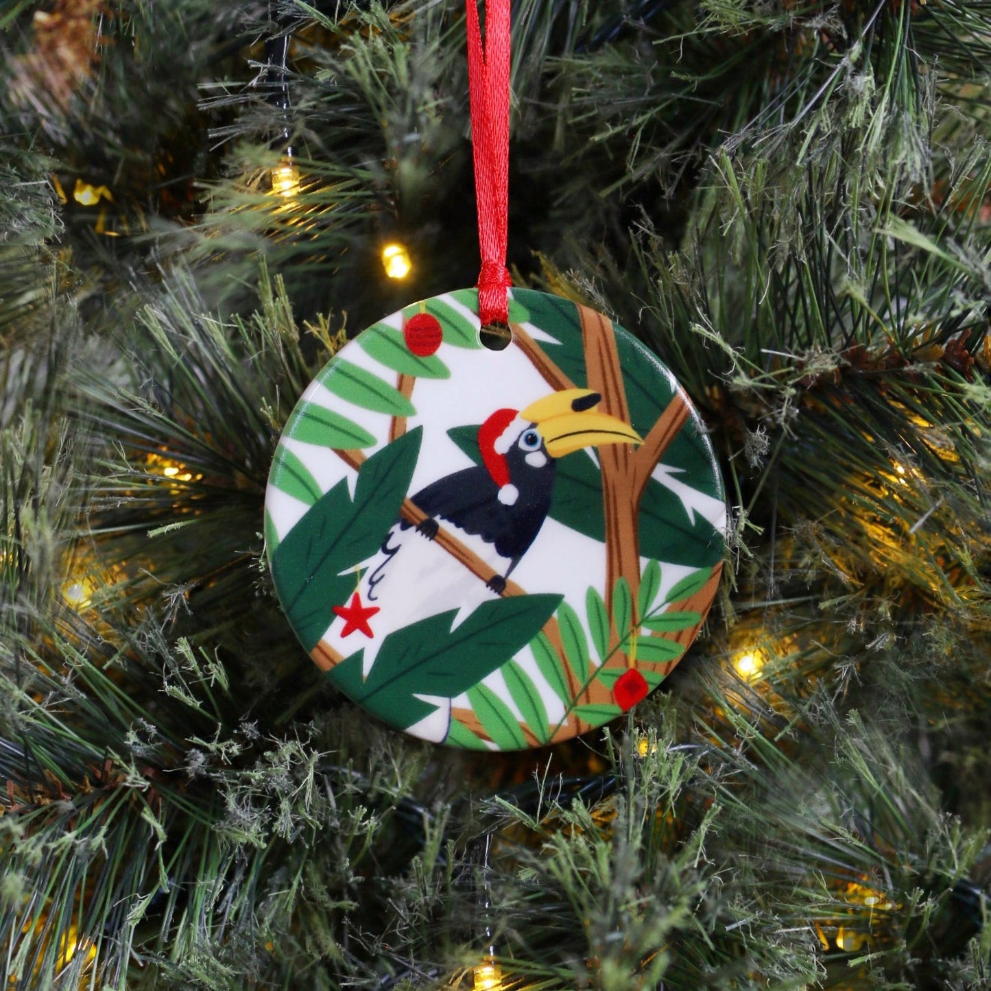 Christmas Singapore Hornbill Hanging Decoration / Ornament
