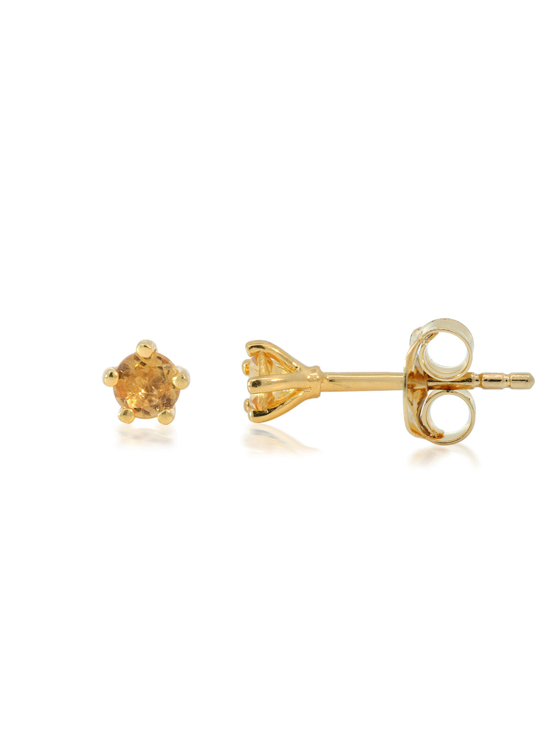 Birthstone Ear Studs - 18K Gold Vermeil