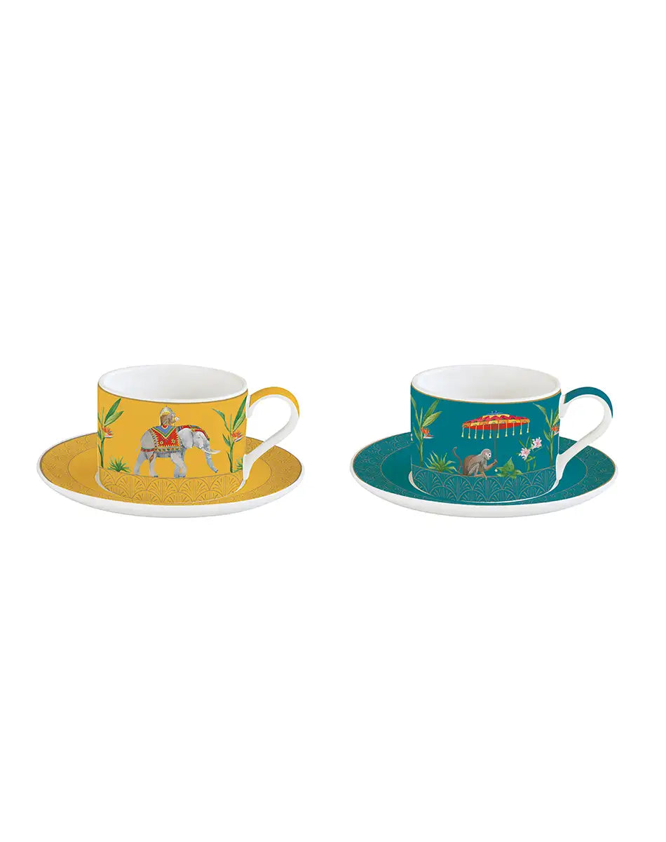 Set of Two Cups and Saucers 240 ml Marajah