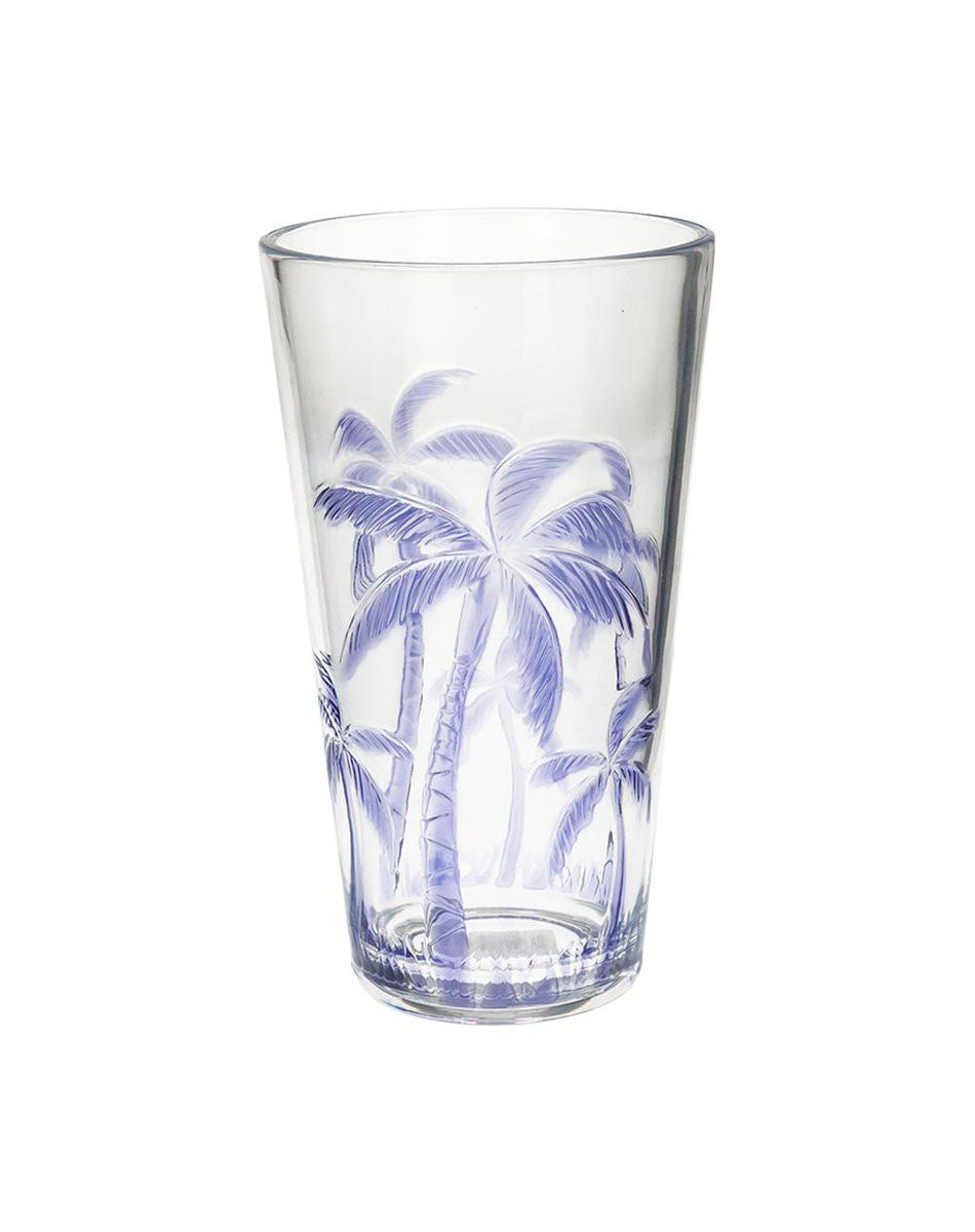 Tall Lilac Palm Tree Acrylic 16 cm Tumbler