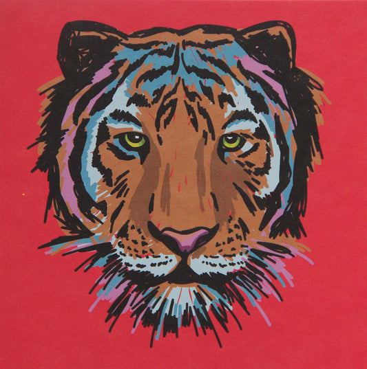 Colourful Tiger Face