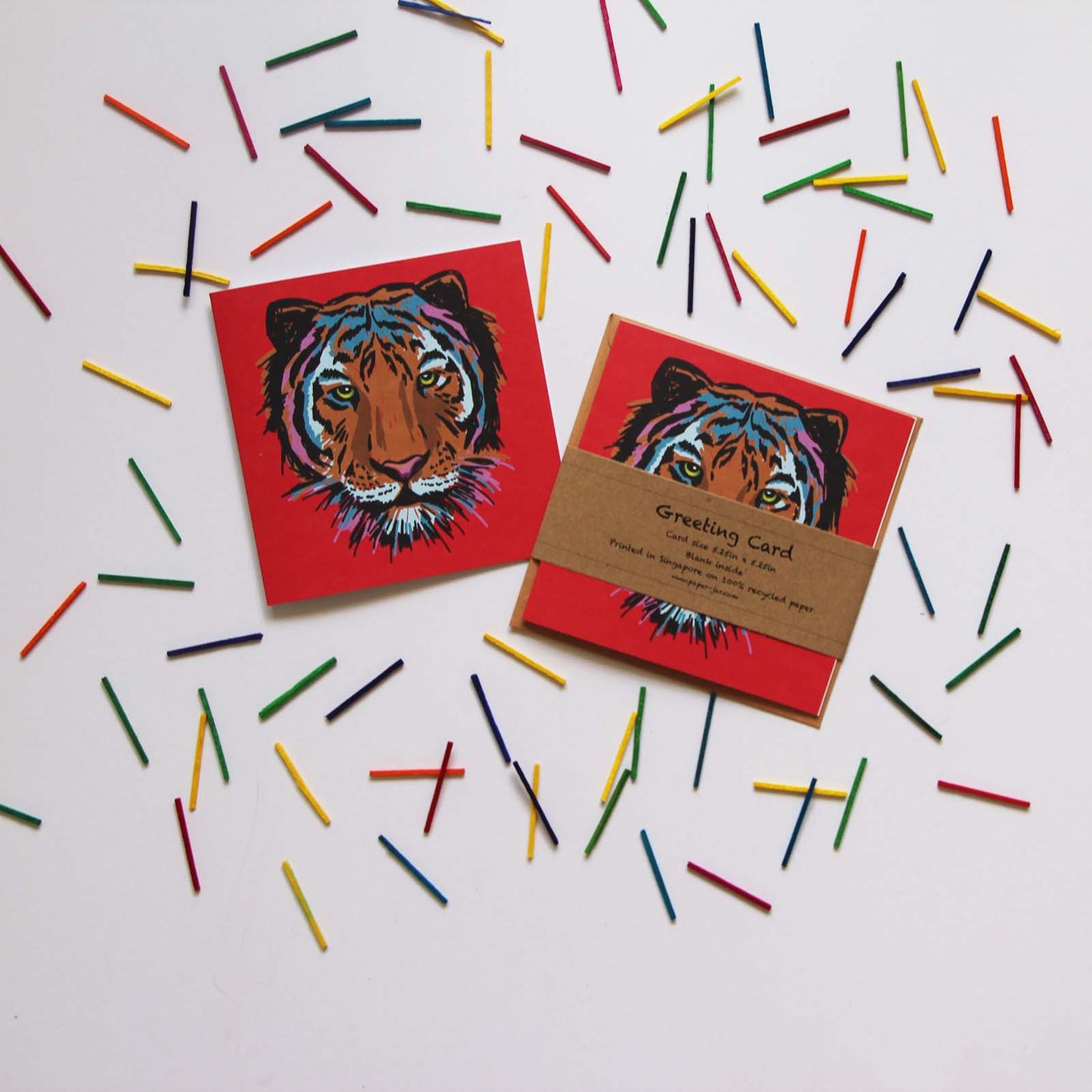 Colourful Tiger Face