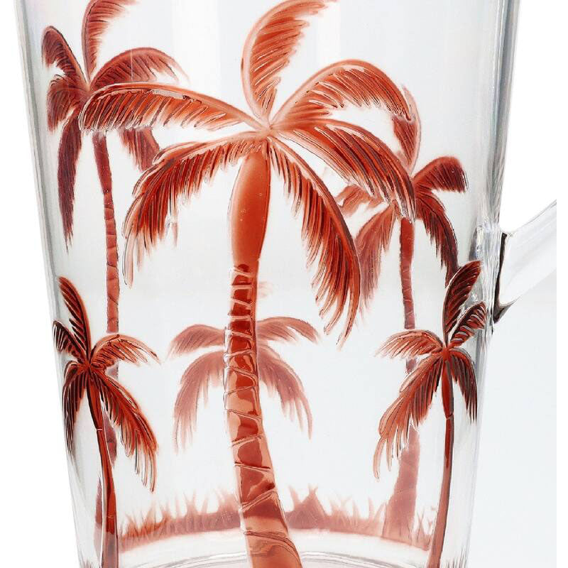 Brown Palm Tree Acrylic Pitcher