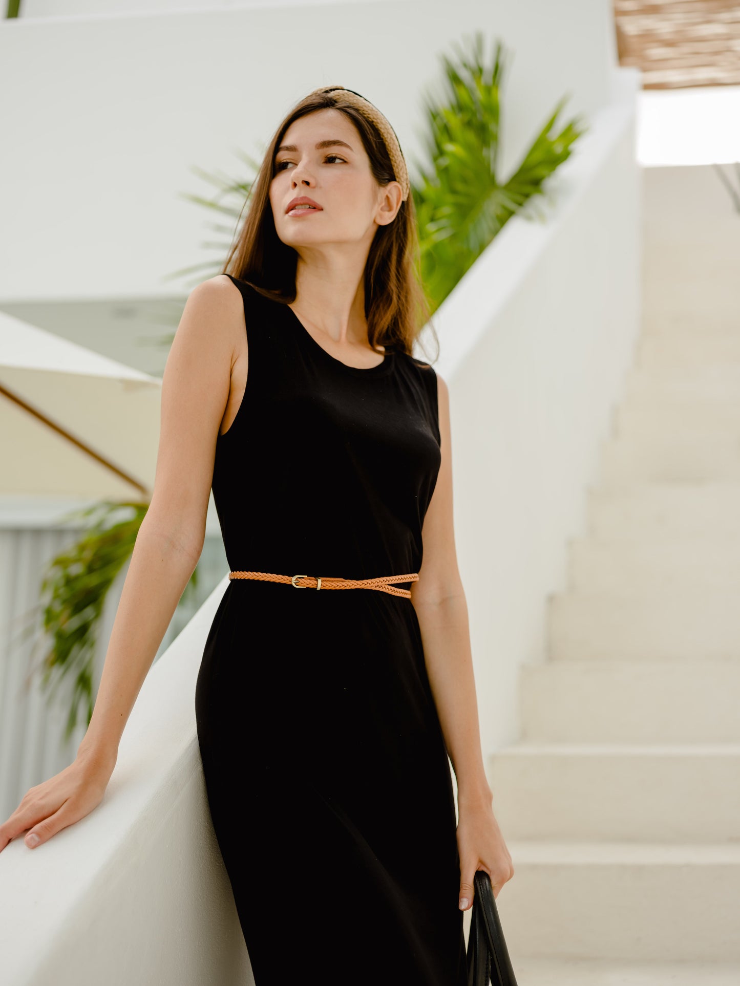 Lima Sleeveless Bamboo Midi Dress