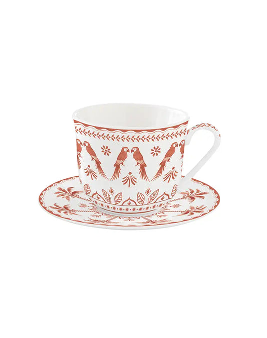Cup and Saucer 370 ml Exotic Vibes Tangerine