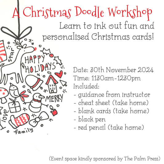A Christmas Doodle Workshop on 30th Nov 2024