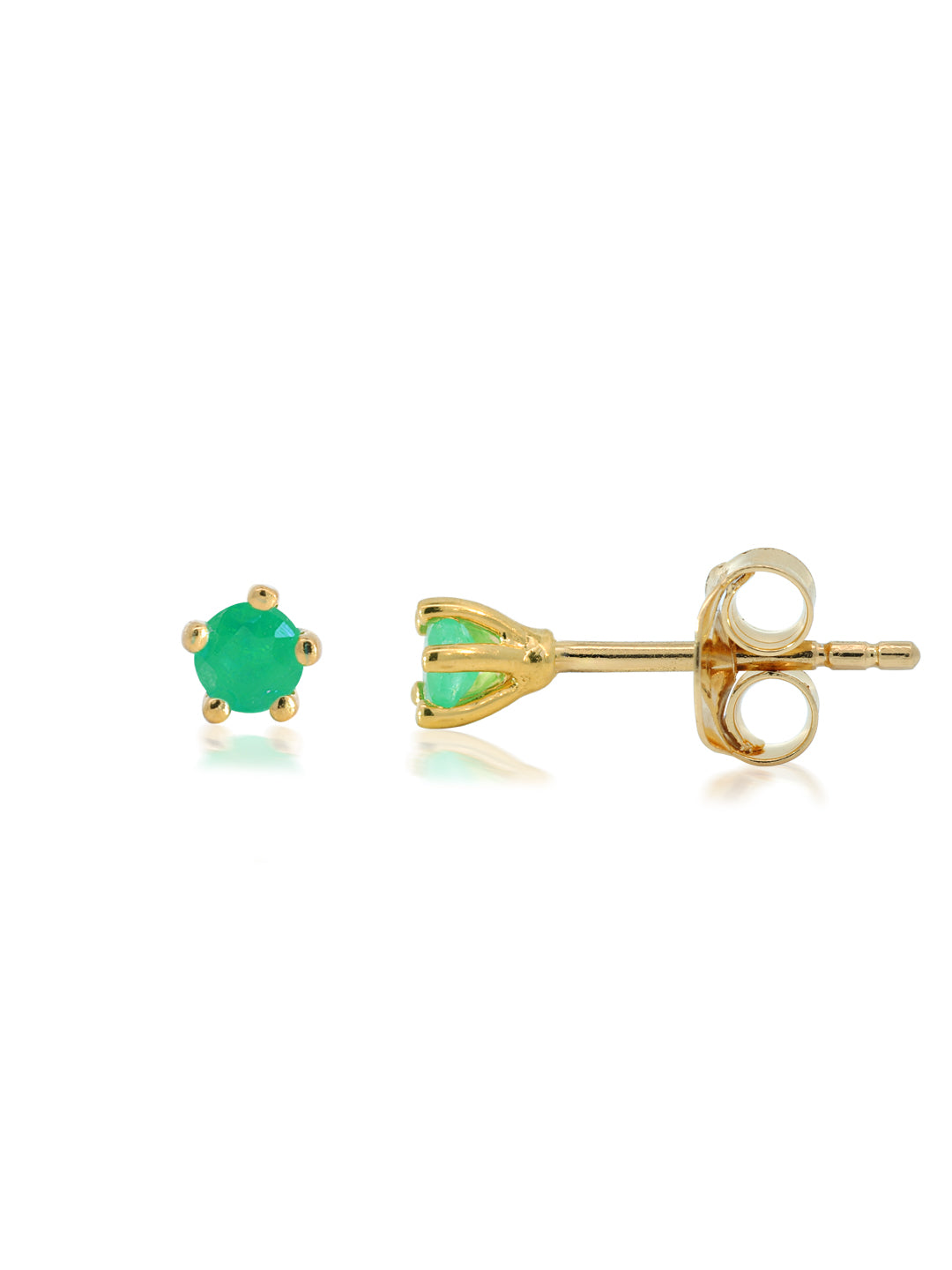 Birthstone Ear Studs - 18K Gold Vermeil