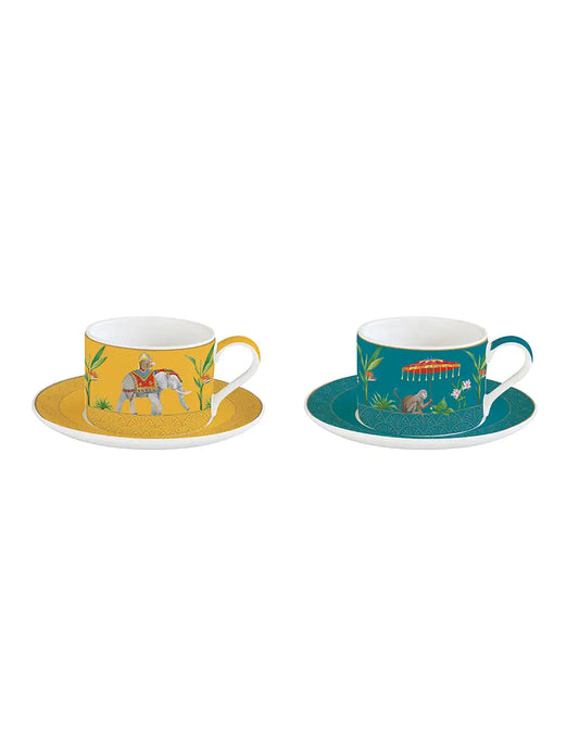 Set of Two Cups and Saucers 240 ml Marajah