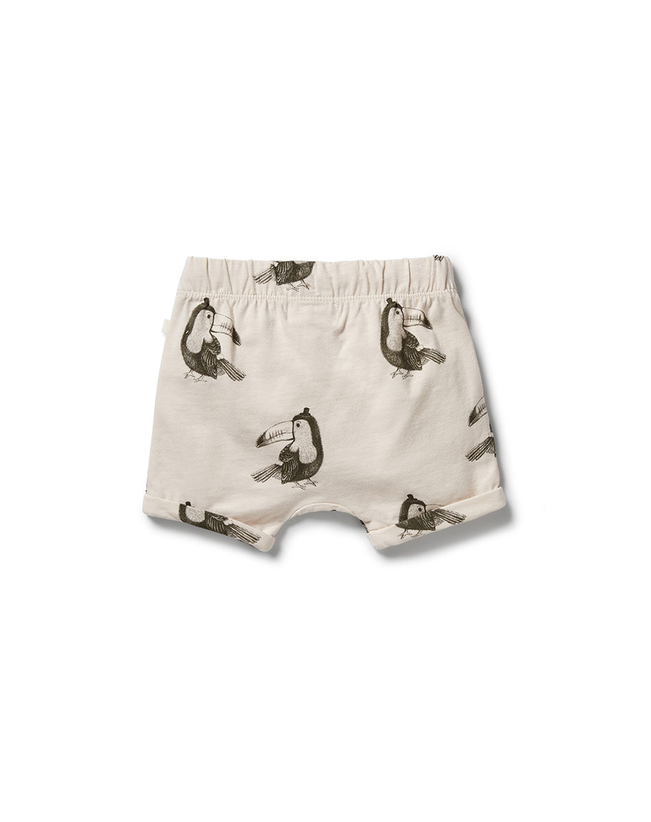 Tommy Toucan Organic Tie Front Short