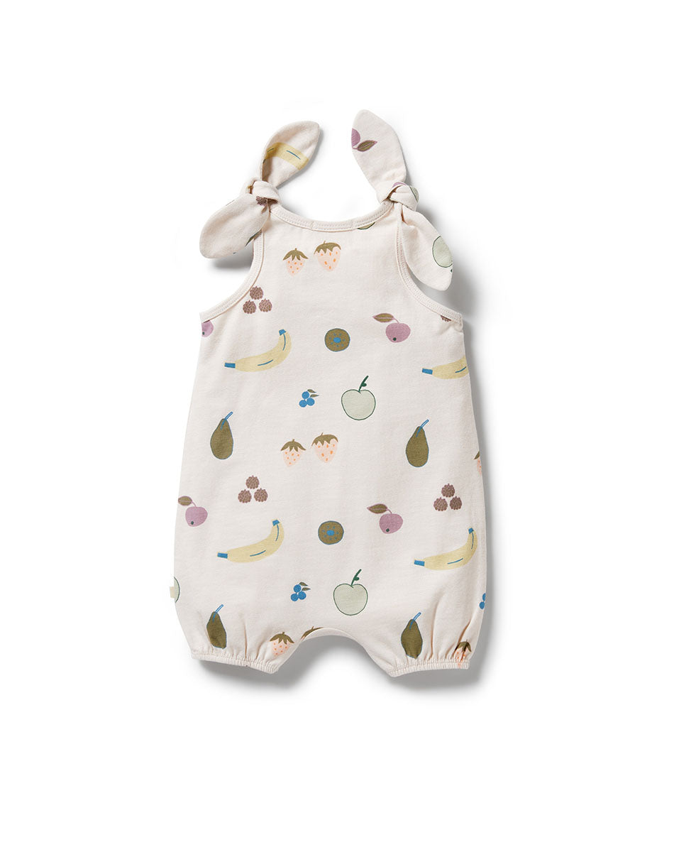 Fruity Organic Tie Playsuit