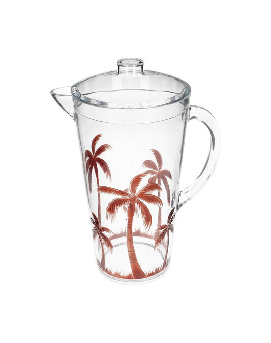 Brown Palm Tree Acrylic Pitcher