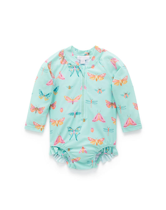 Butterfly Long Sleeve Swimsuit