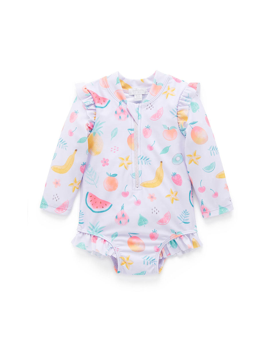 Fruity Long Sleeve Swimsuit