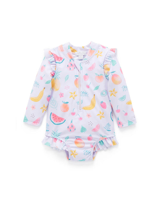 Fruity Long Sleeve Swimsuit