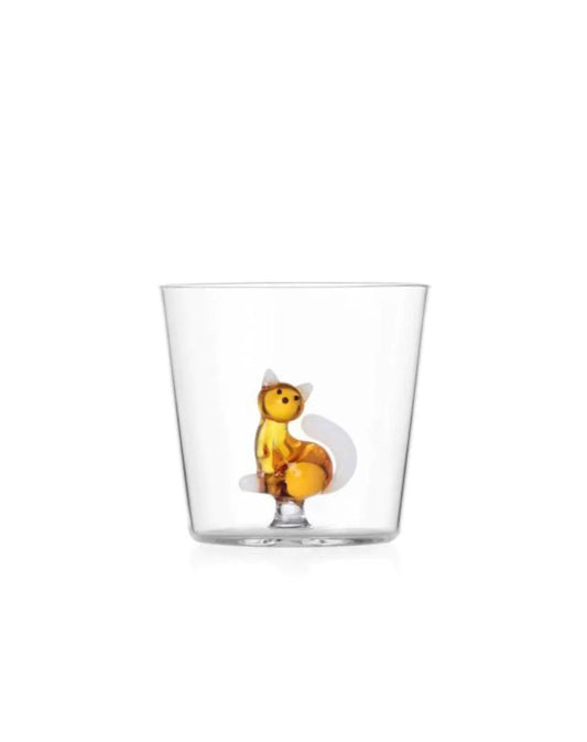 Amber Cat with White Tail Tumbler