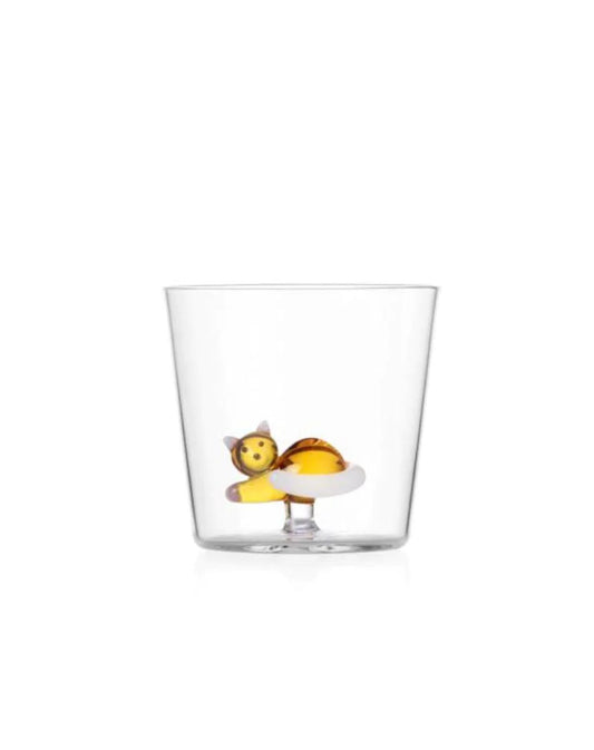 Lying Cat with White Tail Tumbler