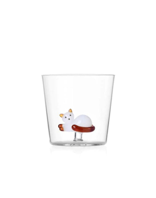 Lying Cat with Amber Tail Tumbler