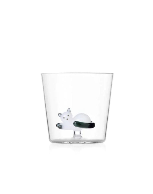 Lying Cat with Smoke Tail Tumbler