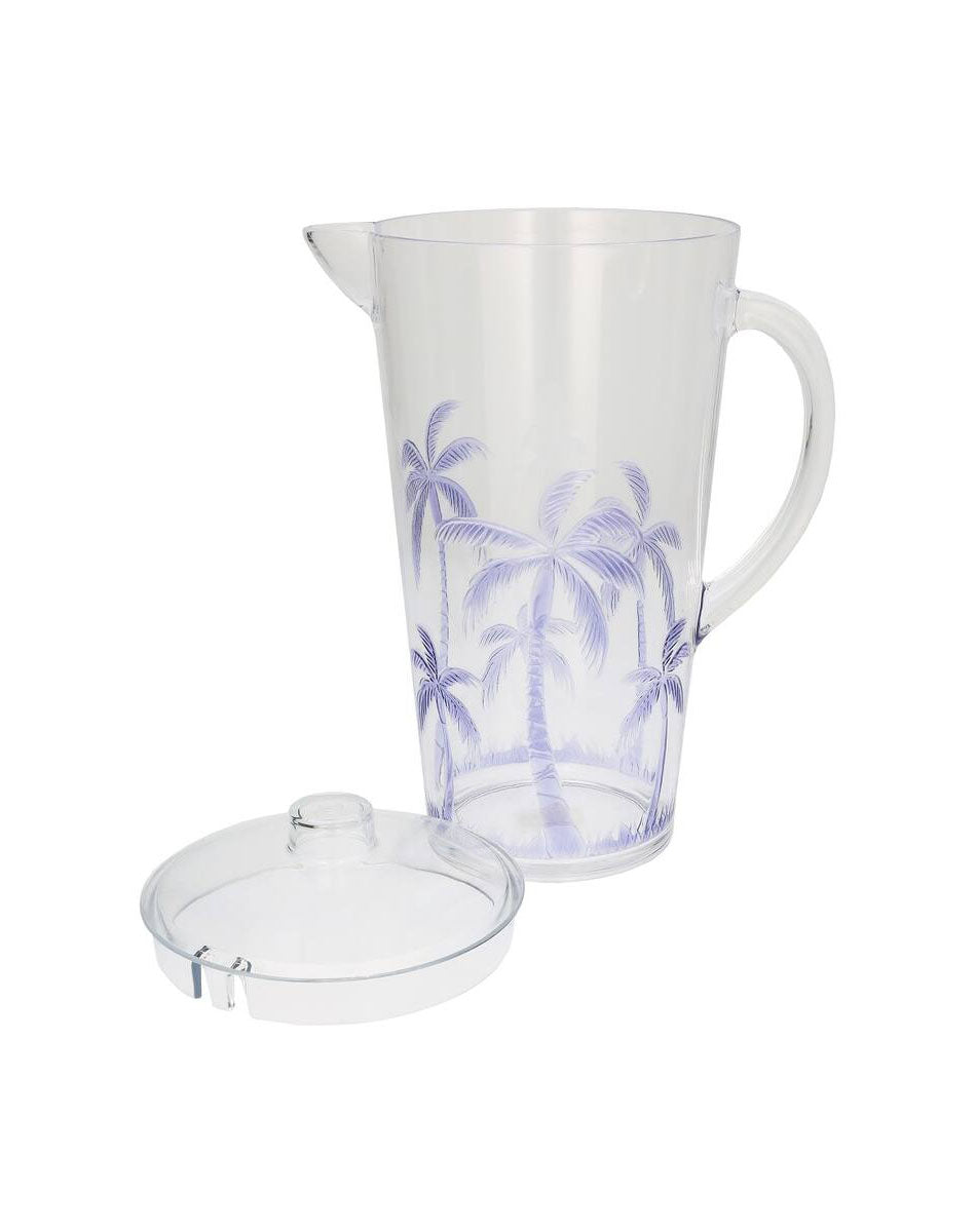 Lilac Palm Tree Acrylic Pitcher