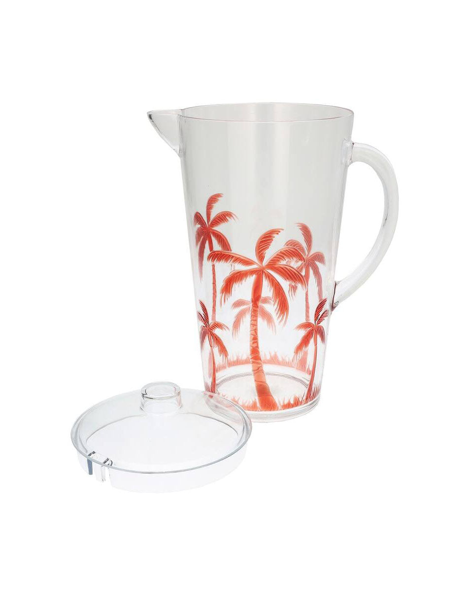 Orange Palm Tree Acrylic Pitcher