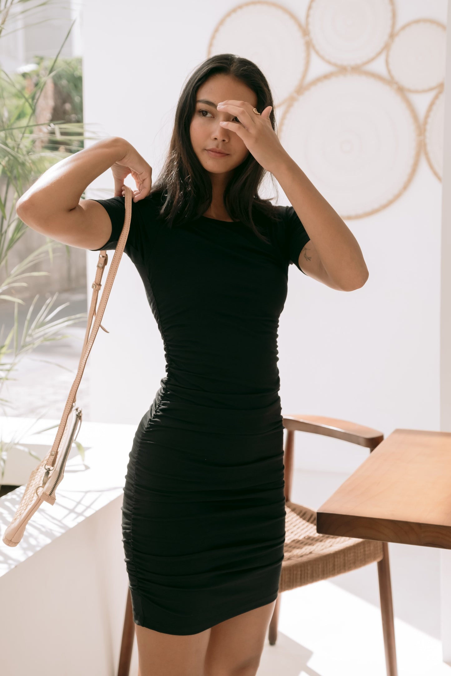 Coco Shirred Bamboo Dress