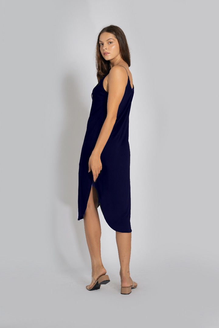 Marilyn Draped Bamboo Midi Dress