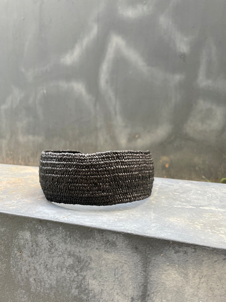 Natural Rattan Hairband (Black/Almond) - Assorted
