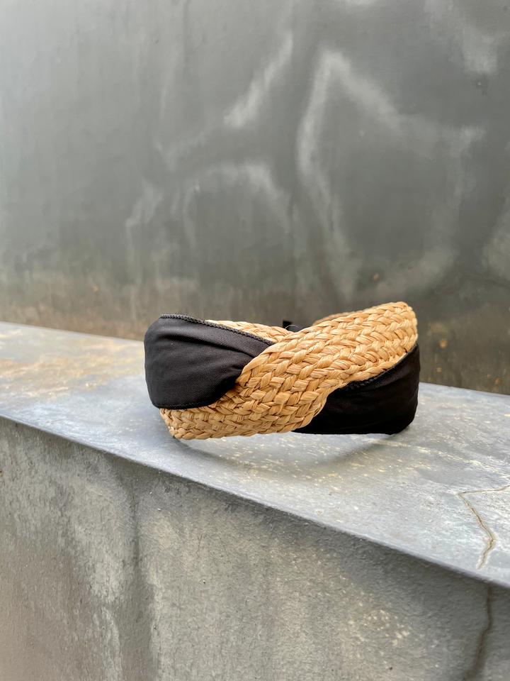 Natural Rattan Hairband (Beige) - Assorted