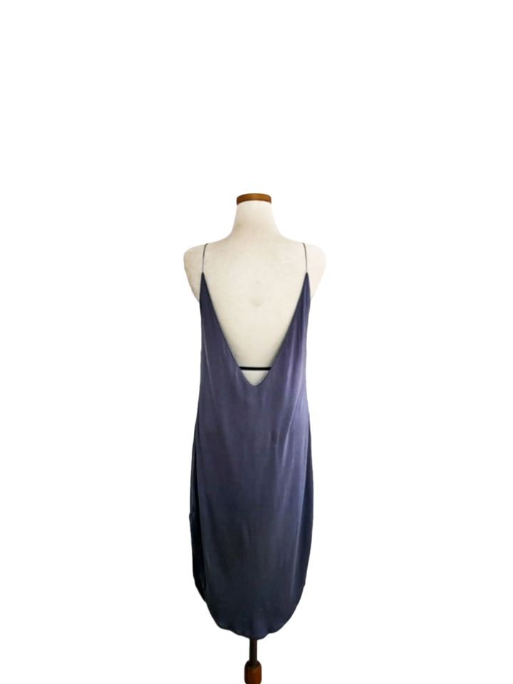 Monroe Low-Back Draped Bamboo Midi Dress